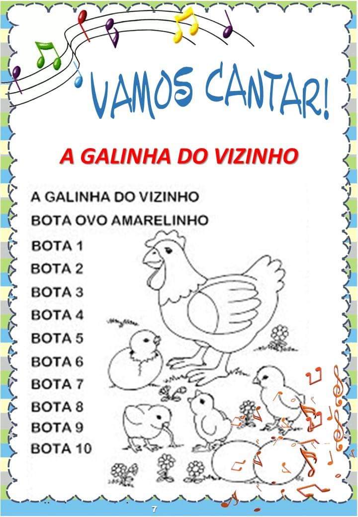 Cantigas populares Coletânea de cantigas populares... Atividade para imprimir Cantigas populares Coletânea de cantigas populares... Atividade para imprimir