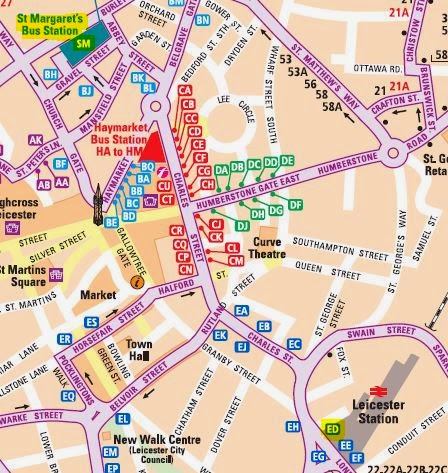 Map Of London Road Leicester - United States Map