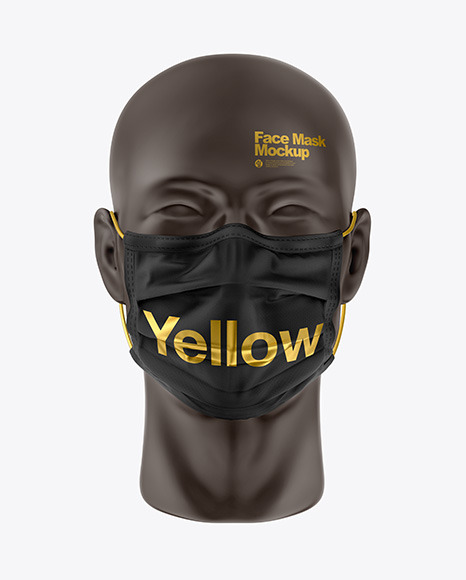 Download Free Homemade Face Mask Mockup PSD Template - Free Medical Mask Mockup (PSD). Medical Mask ...