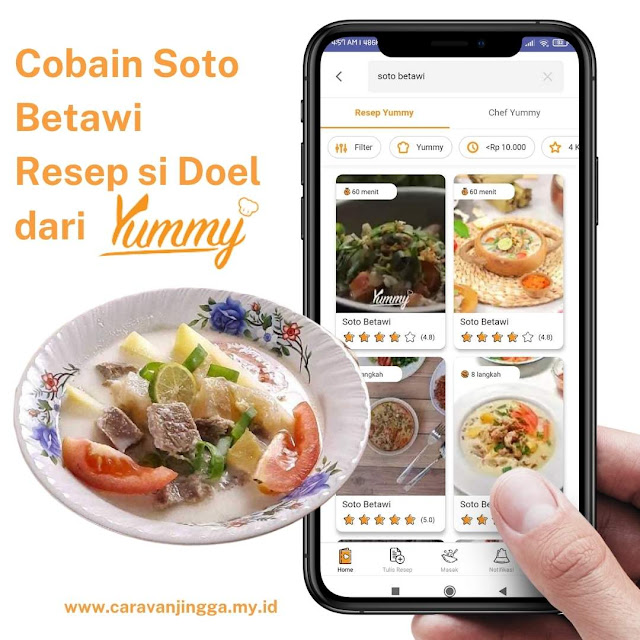 resep soto betawi dari yummy app