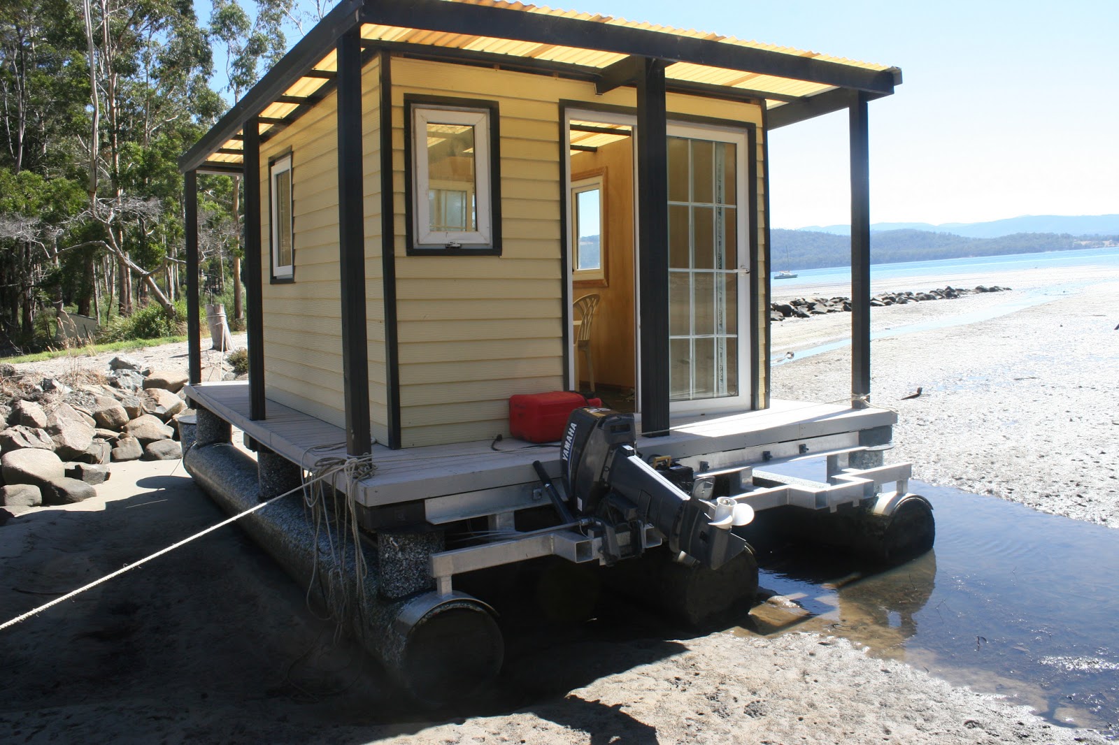 Gypsy Wagons Tiny Houses Shanty boat in Tasmania