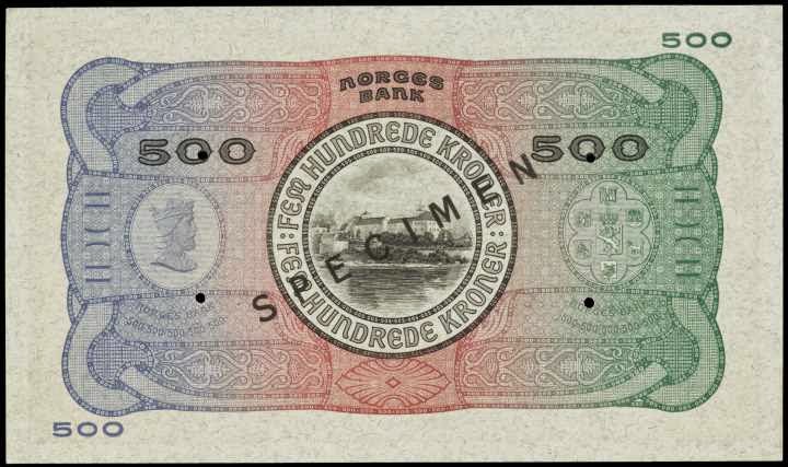 Norwegian 500 kroner note