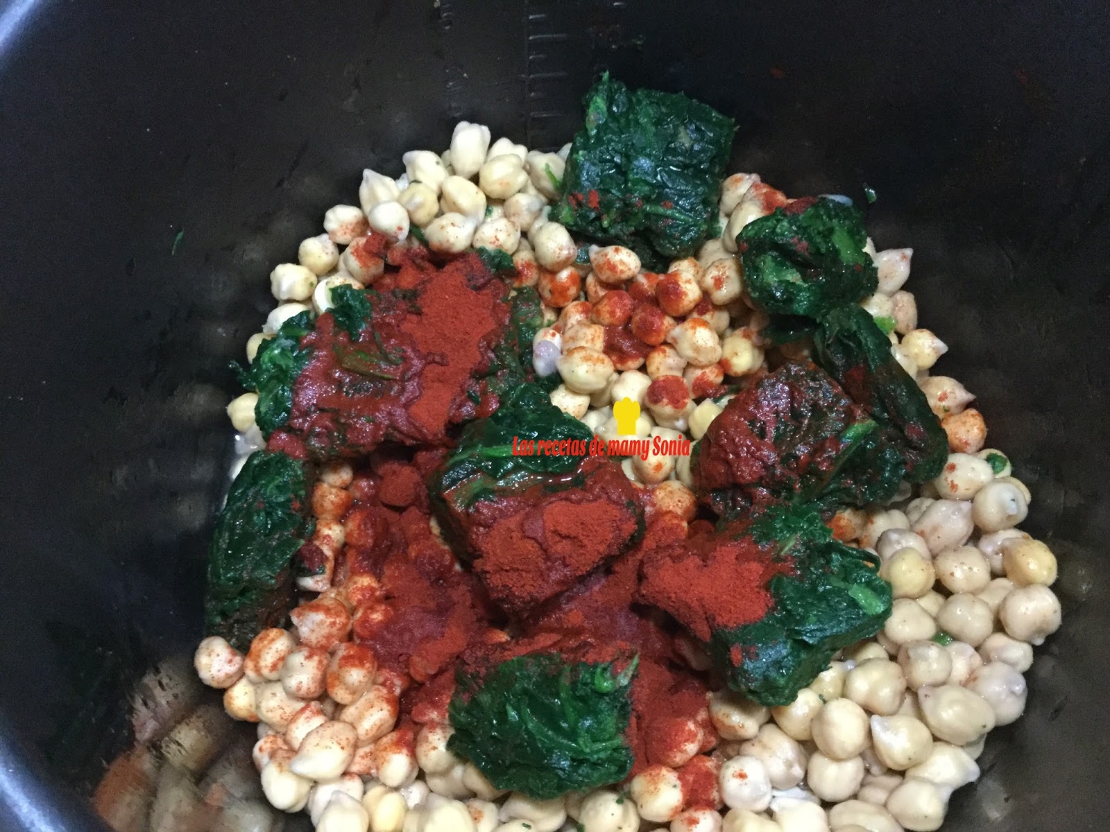 LAS RECETAS DE MAMY SONIA GARBANZOS CON ESPINACAS EN OLLA GM D,E, F