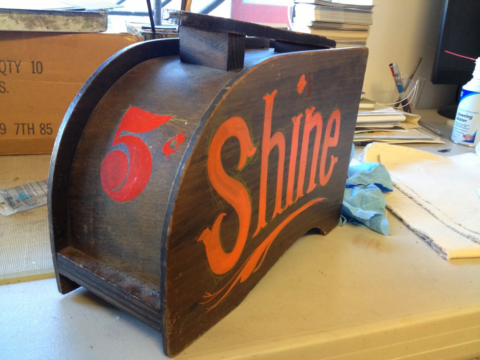 Art of Manny: shoe shine box