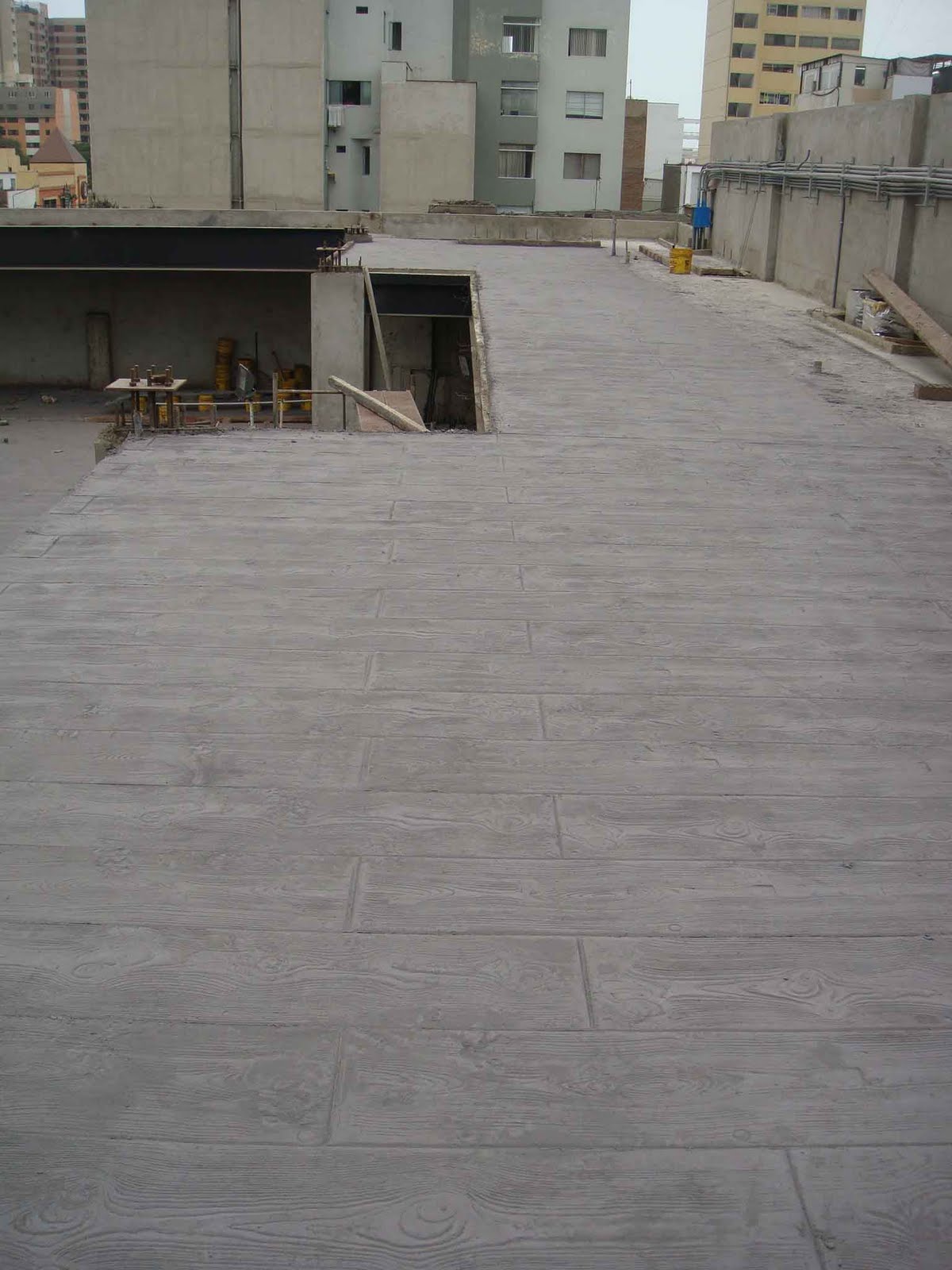 Increte Perú - Systems: Obra en Proceso: Piso de Concreto Decorativo en