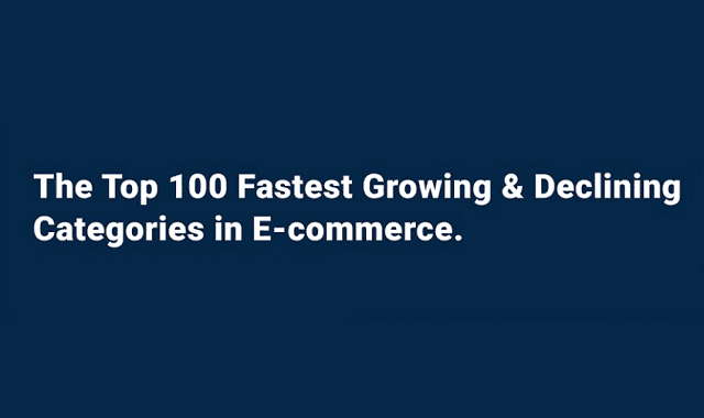 Top 100 Fastest Growing & Declining Categories in E-commerce #infographic