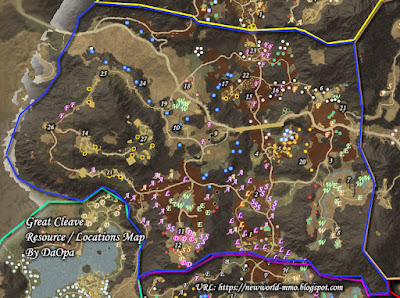 Great Cleave resource and locations map