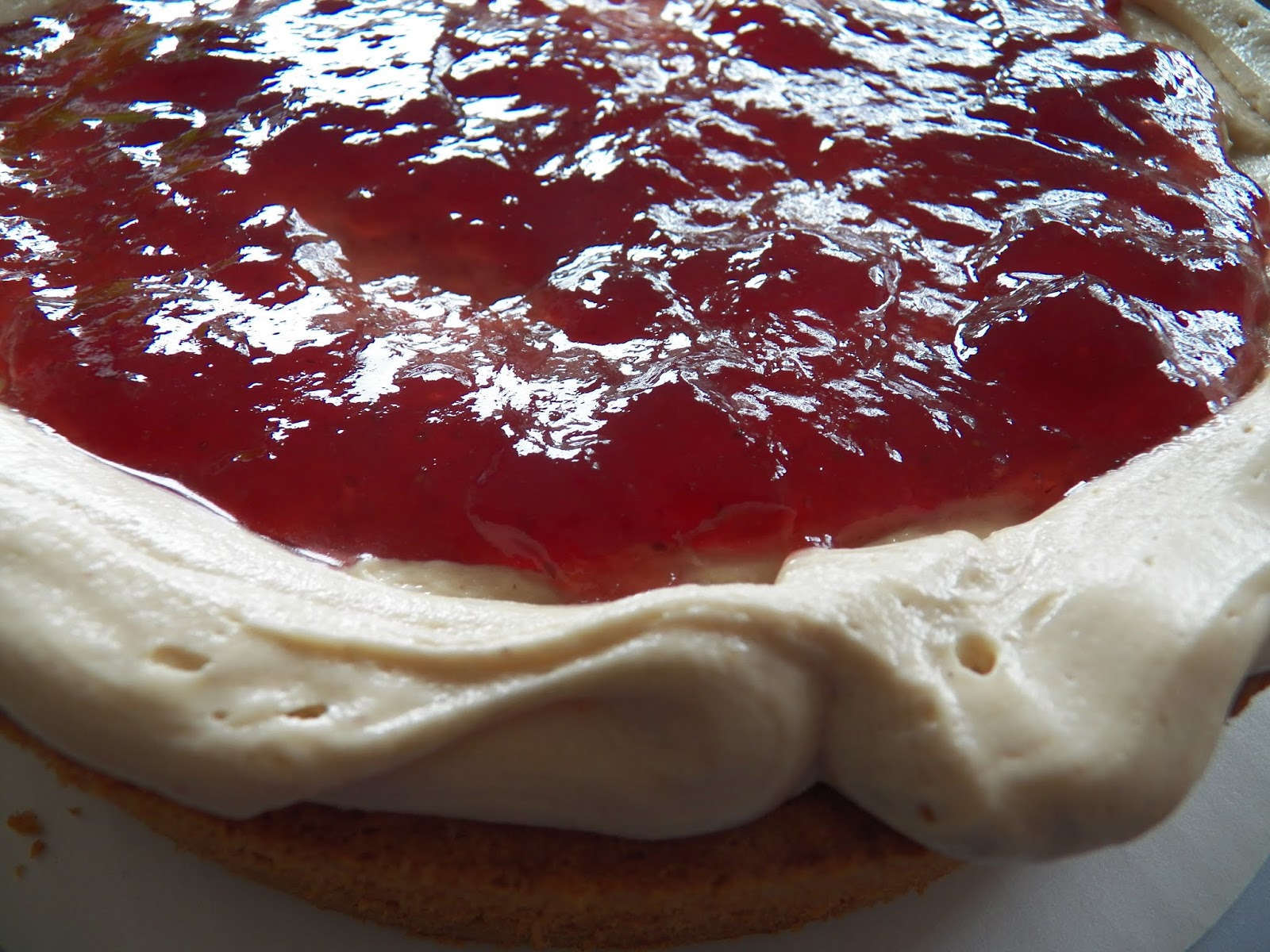 Strawberry Sandwich Toaster Cake#BakingBloggers - Sneha's Recipe