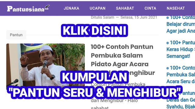 Contoh pantun penutup