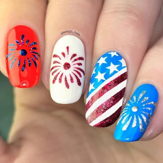 Perfect Patriotic Nails For Fourth of July