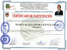 PARTICIPACIÓN EN EL SEXTO ENCUENTRO INTERNACIONAL ESCRITORES Y ARTISTAS DE TARIJA (BOLIVIA) 2013