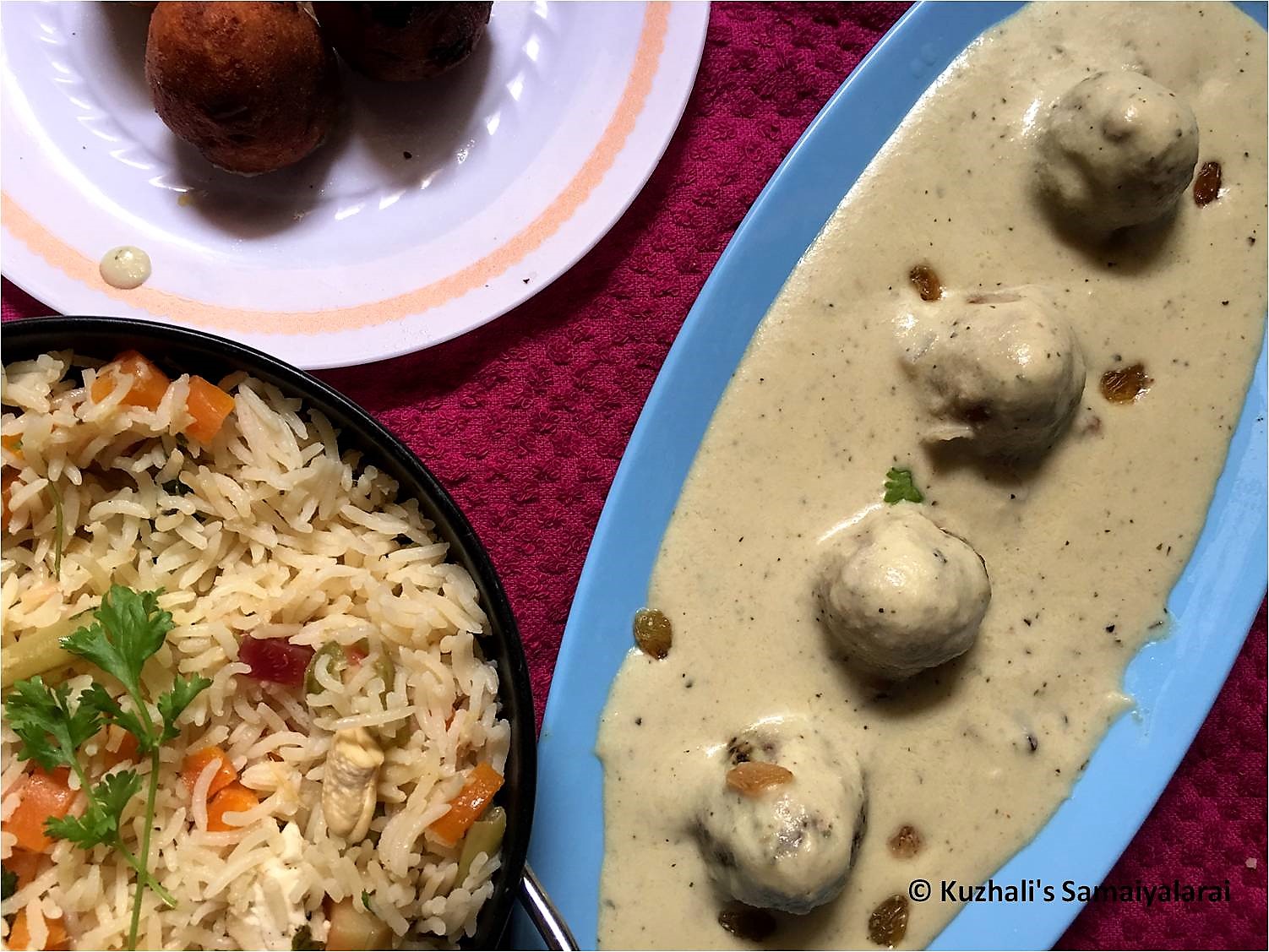 KUZHALI'S SAMAIYALARAI MALAI KOFTA WITH WHITE GRAVY RECIPE MALAI