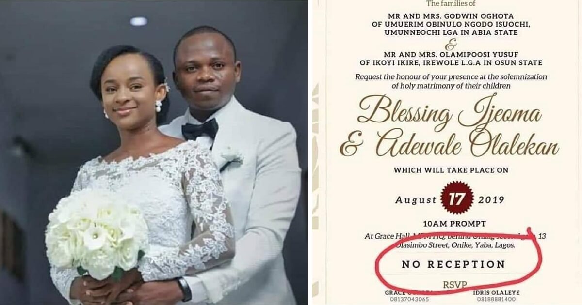 Nigerian Couple Goes Viral After Announcing They Won T Have Party