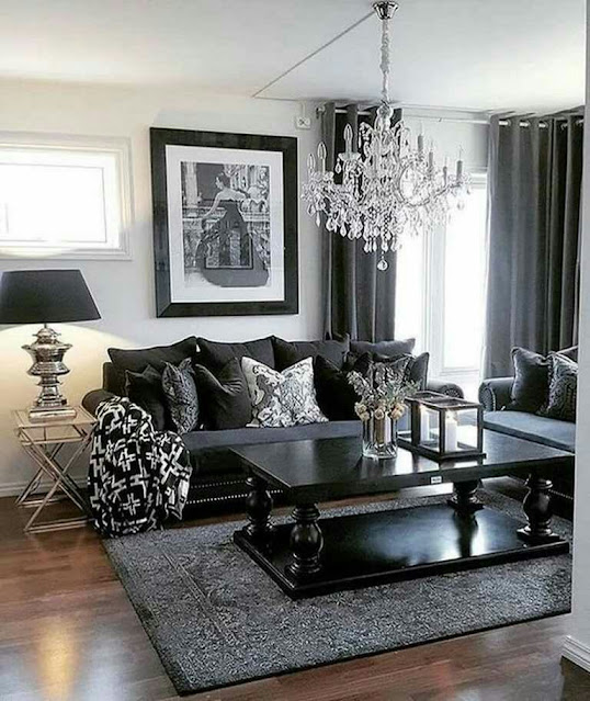 living room decorating ideas with black leather furniture