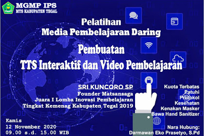 Laporan Kegiatan Pemateri Workshop Pembuatan Media Pembelajaran On Line