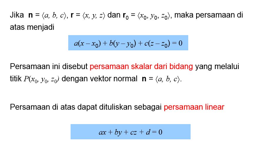 BAB VI PERSAMAAN PARAMETRIK DAN VEKTOR PADA BIDANG