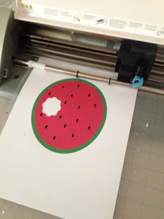 Silhouette Studio, free cut file, watermelon card, Silhouette Cameo, paper cutting