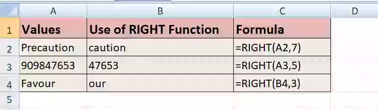 Excel right function with examples in hindi newexcelworld