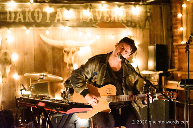 Marlon Chaplin at The Dakota Tavern on February 10, 2020 Photo by John Ordean at One In Ten Words oneintenwords.com toronto indie alternative live music blog concert photography pictures photos nikon d750 camera yyz photographer