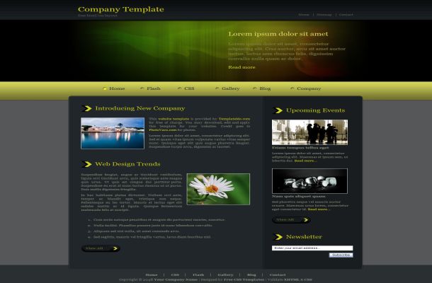 Free Jquery Abstract Green CSS Website Template