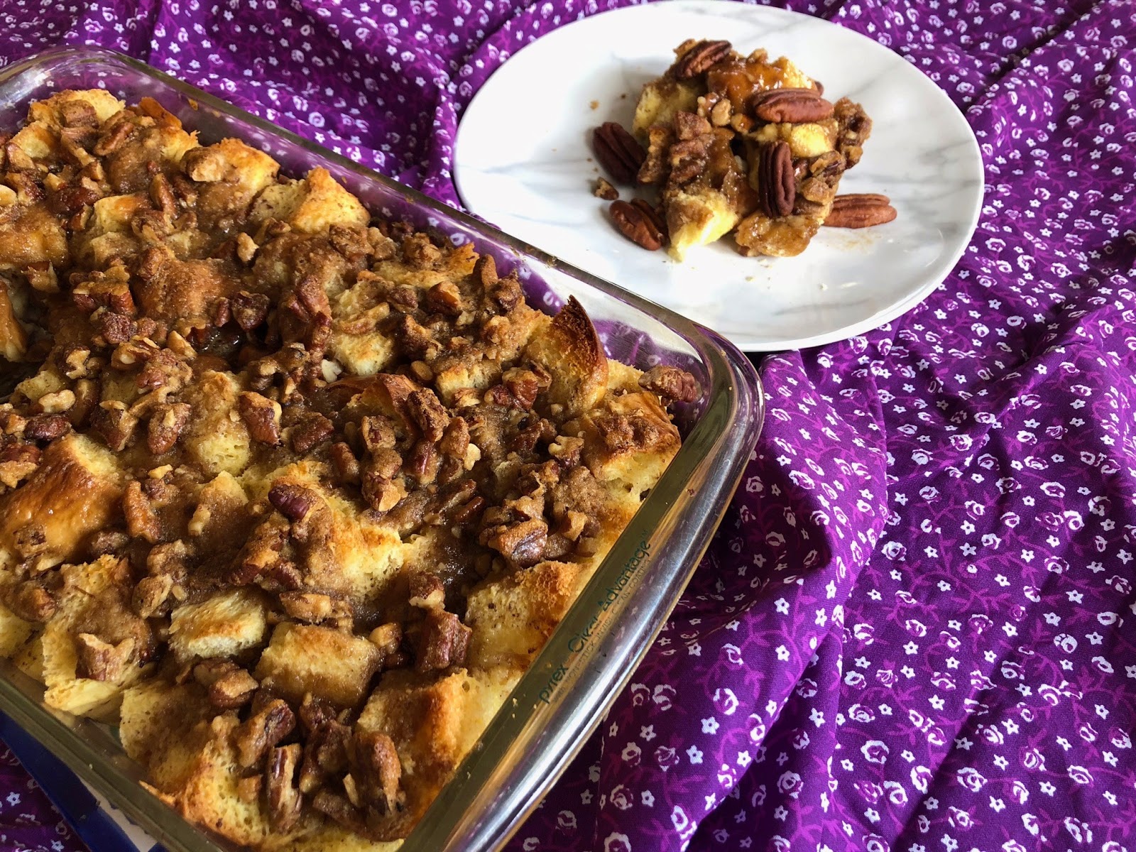 The Nerdy Chef Pecan Praline French Toast Casserole
