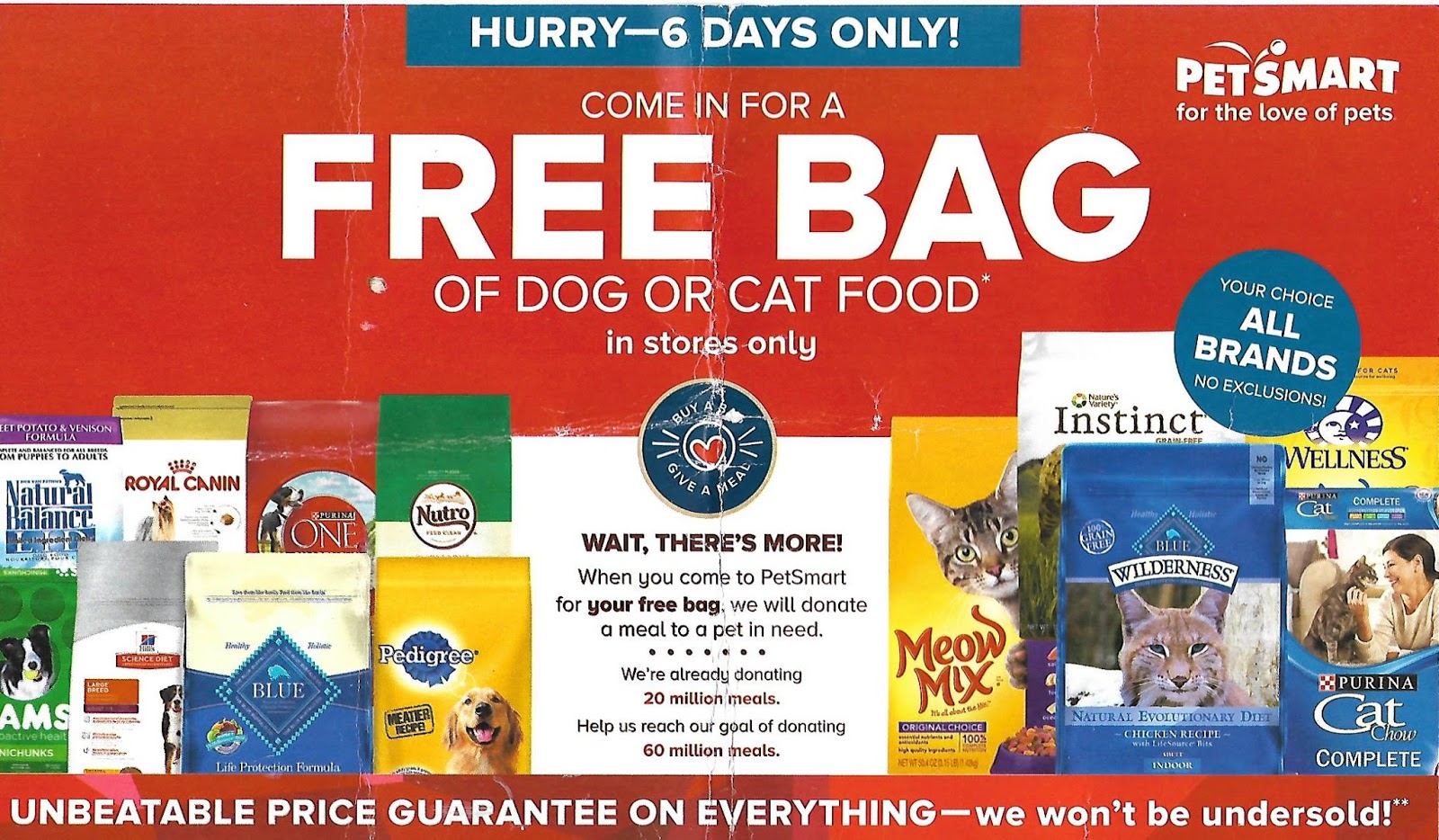 Kansas City Couponing FREE DOG OR CAT FOOD AT PETSMART