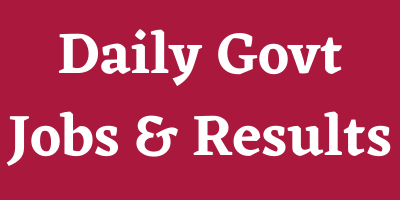 Daily New Government Jobs &amp; Results Update