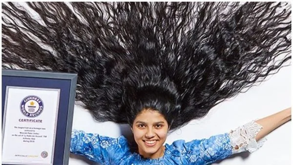  News, National, India, Gujarath, Guinness Book, Mother, Health & Fitness, Teen Girl to Guinness World Record with Longest Hair