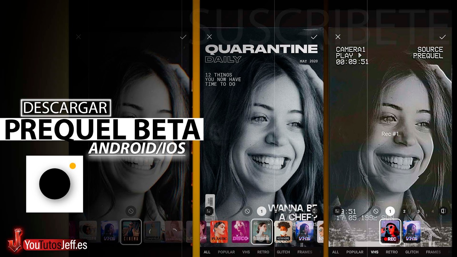 Brutales Efectos y Filtros, Descargar PREQUEL Android o iOS