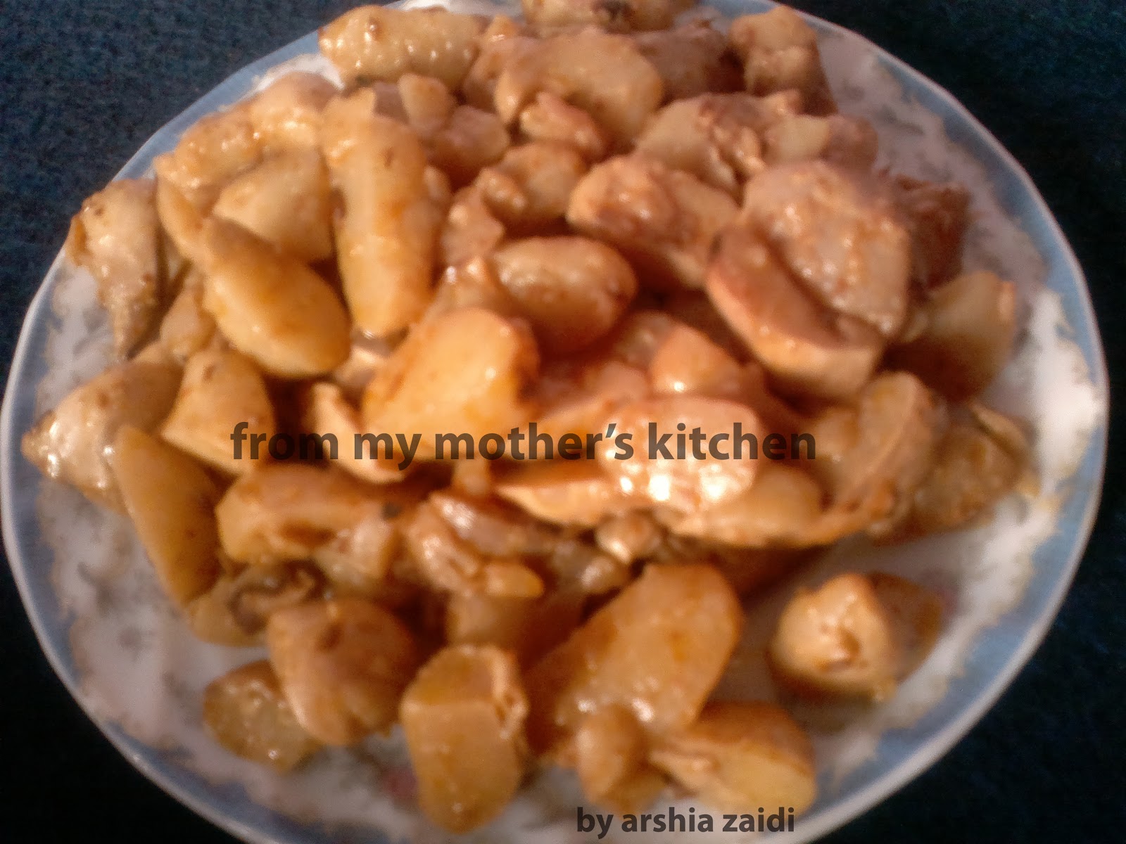 From My Mother's Kitchen singhade ki sabzi /water chest nut recipe