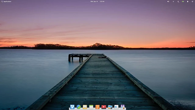 Tampilan Desktop Elementary OS