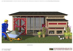 home garden plans: L114 Chicken Coop Plans Construction
