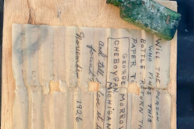 Diver finds message in a bottle from 1926 in Michigan river