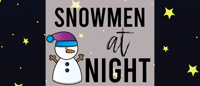 Snowmen at Night book activities unit with Common Core aligned literacy companion activities and a craftivity for winter in Kindergarten and First Grade