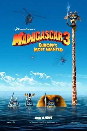 Download Madagascar 3: Europe’s Most Wanted (2012) Dual Audio {Hindi-English} Movie 480p | 720p BluRay 350MB | 950MB