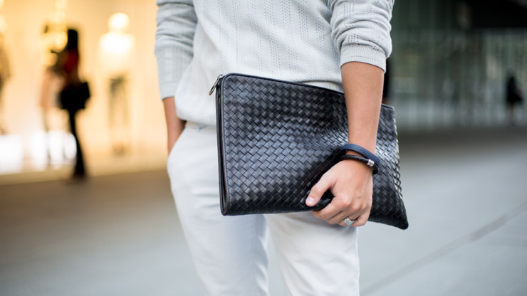 bottega mens clutch