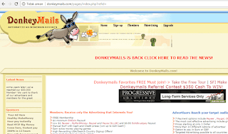 DonkeyMails Situs sumber penghasil uang di internet yang terbukti membayar Web atau Situs sumber penghasil uang di internet yang terbukti membayar