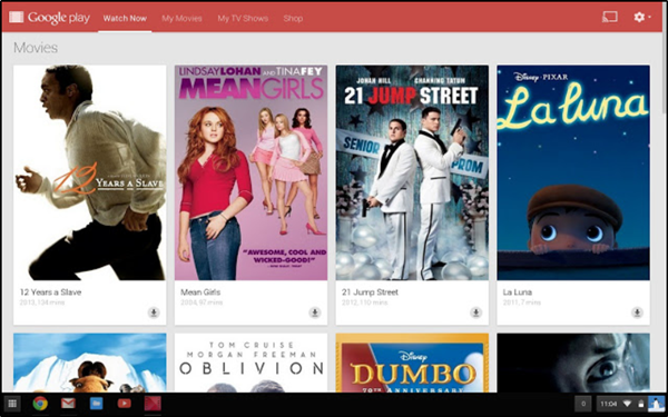 Google Play Movies & TV Chrome-extensie voor Chrome