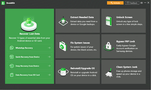 Mobie DroidKit Screen Lock FRP Whatsapp Recovery More 1