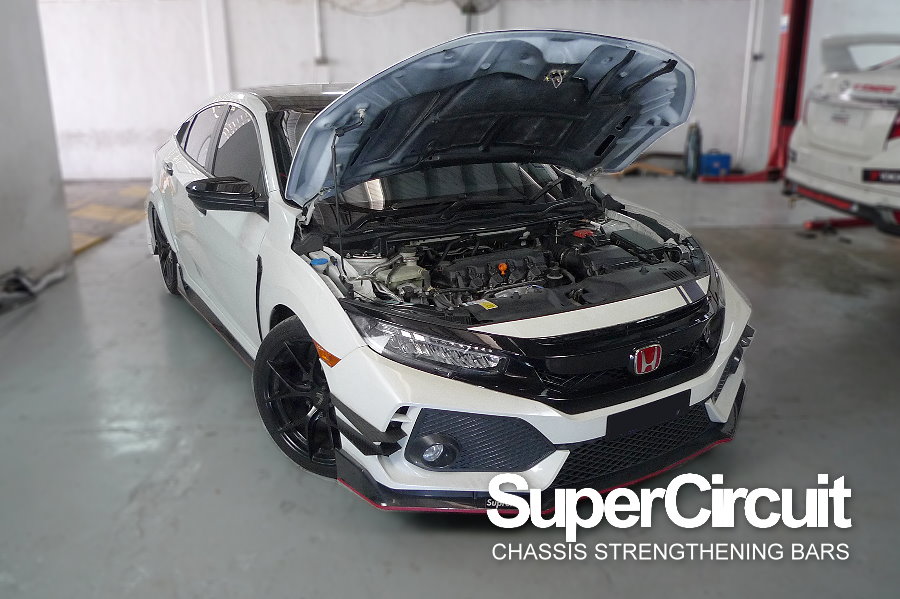 SUPERCIRCUIT CHASSIS STRENGTHENING BARS Honda Civic FC 1.8 iVTEC