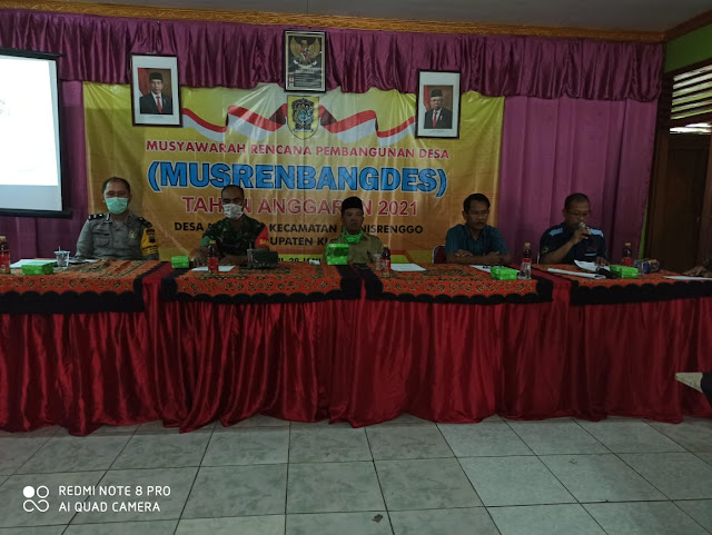 Babinsa Menghadiri Musrenbangdes Kecamatan Manisrenggo