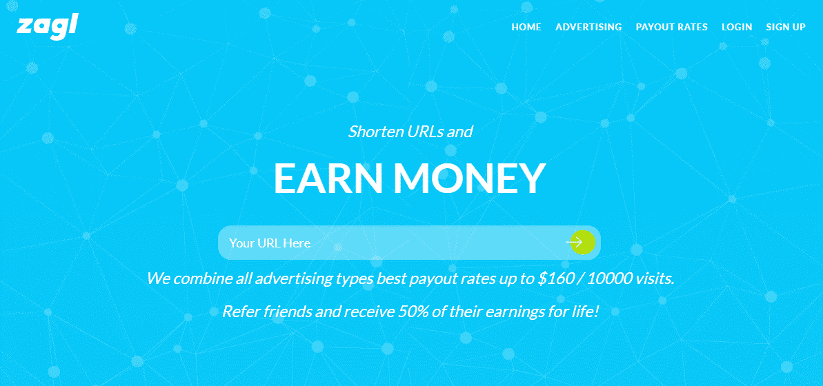 Earn Money Online By Shortening Links Za.gl Link shortner