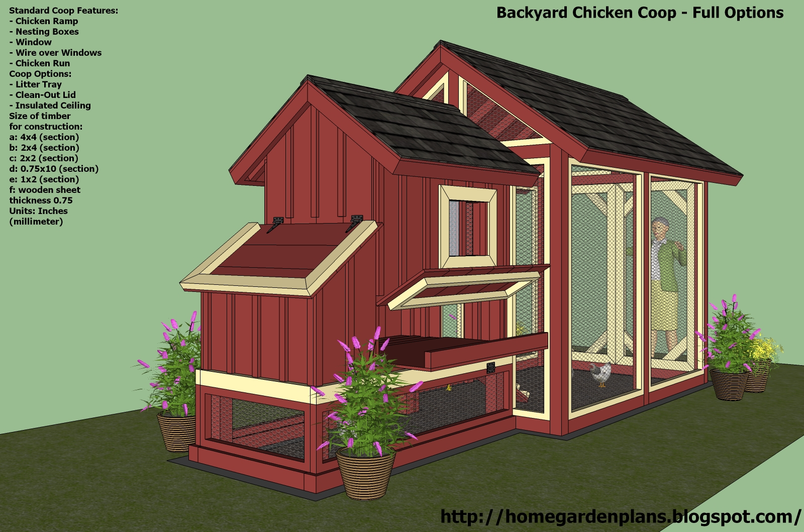 Back Yard Chicken Co-op Design Plans