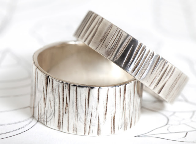 Sterling Silver Mens Wedding Rings