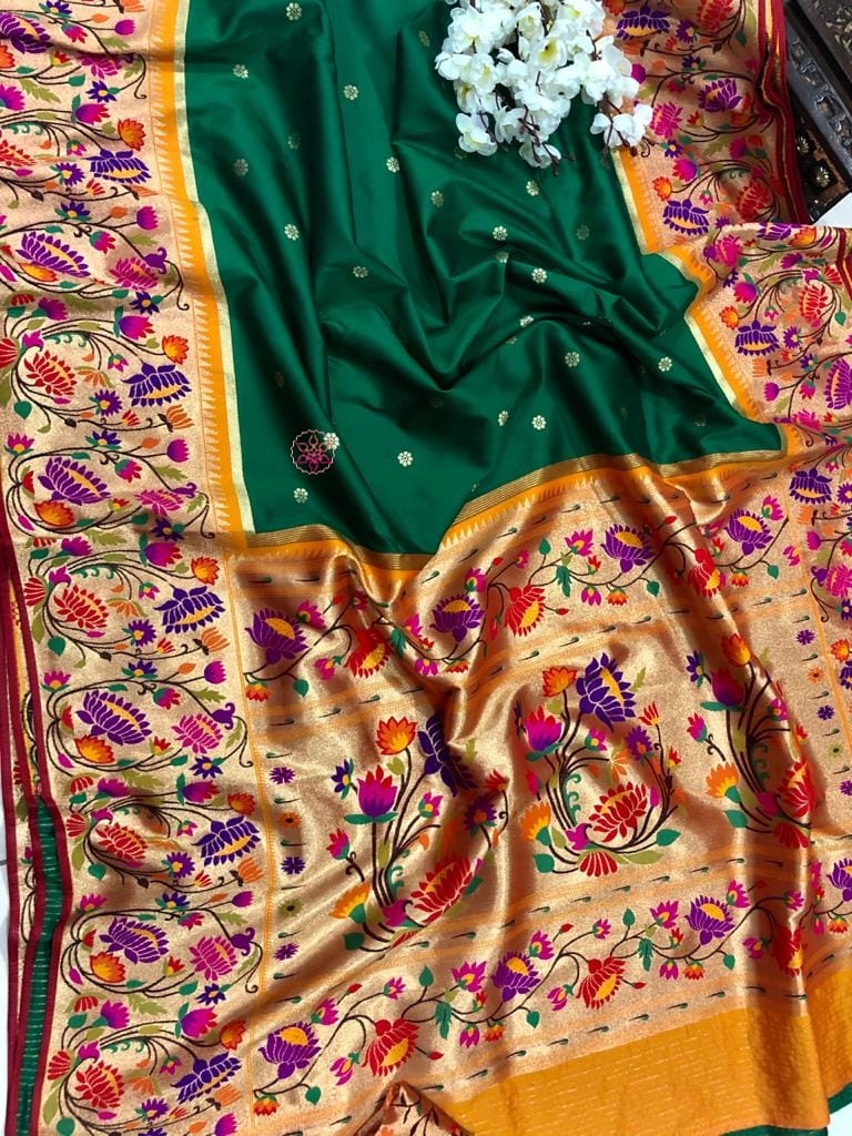 Soft silk pithani sarees
