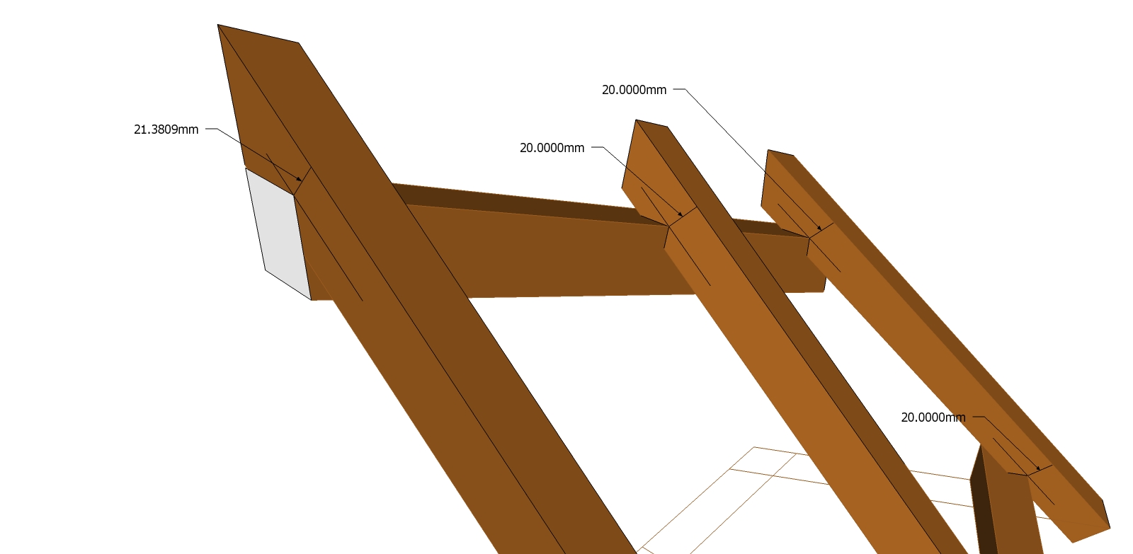 Roof Framing Geometry Rising Purlin with Rafter Seat Cuts