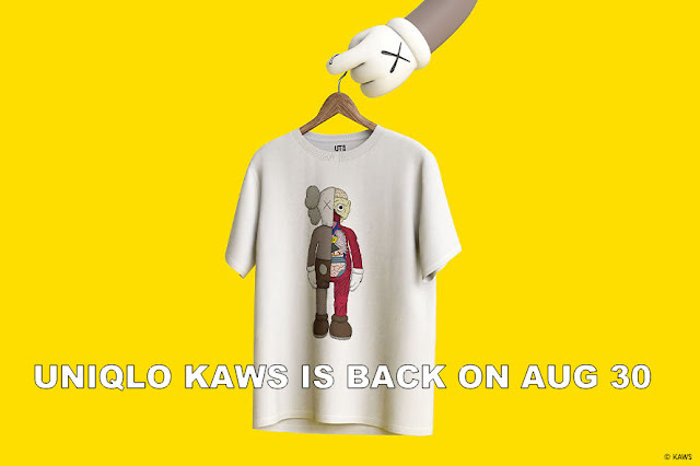 Uniqlo Kaws available on 30 Aug - Full range of released t-shirts