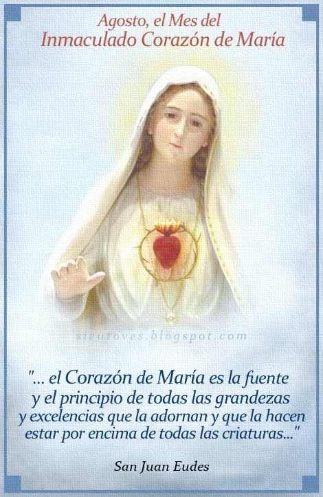 Agosto, el Mes del Inmaculado Corazón de María
