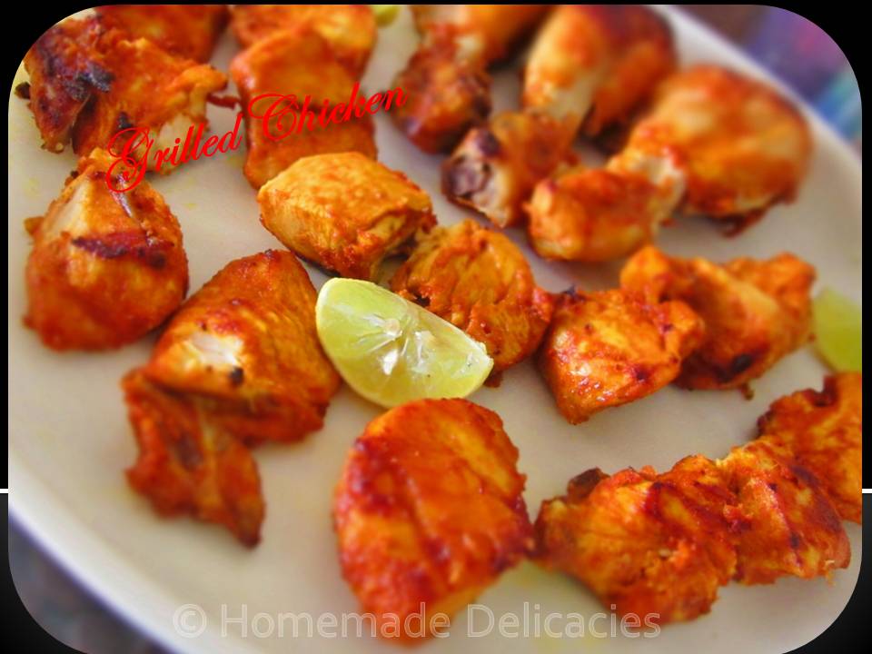 Homemade Delicacies Grilled Chicken Bites