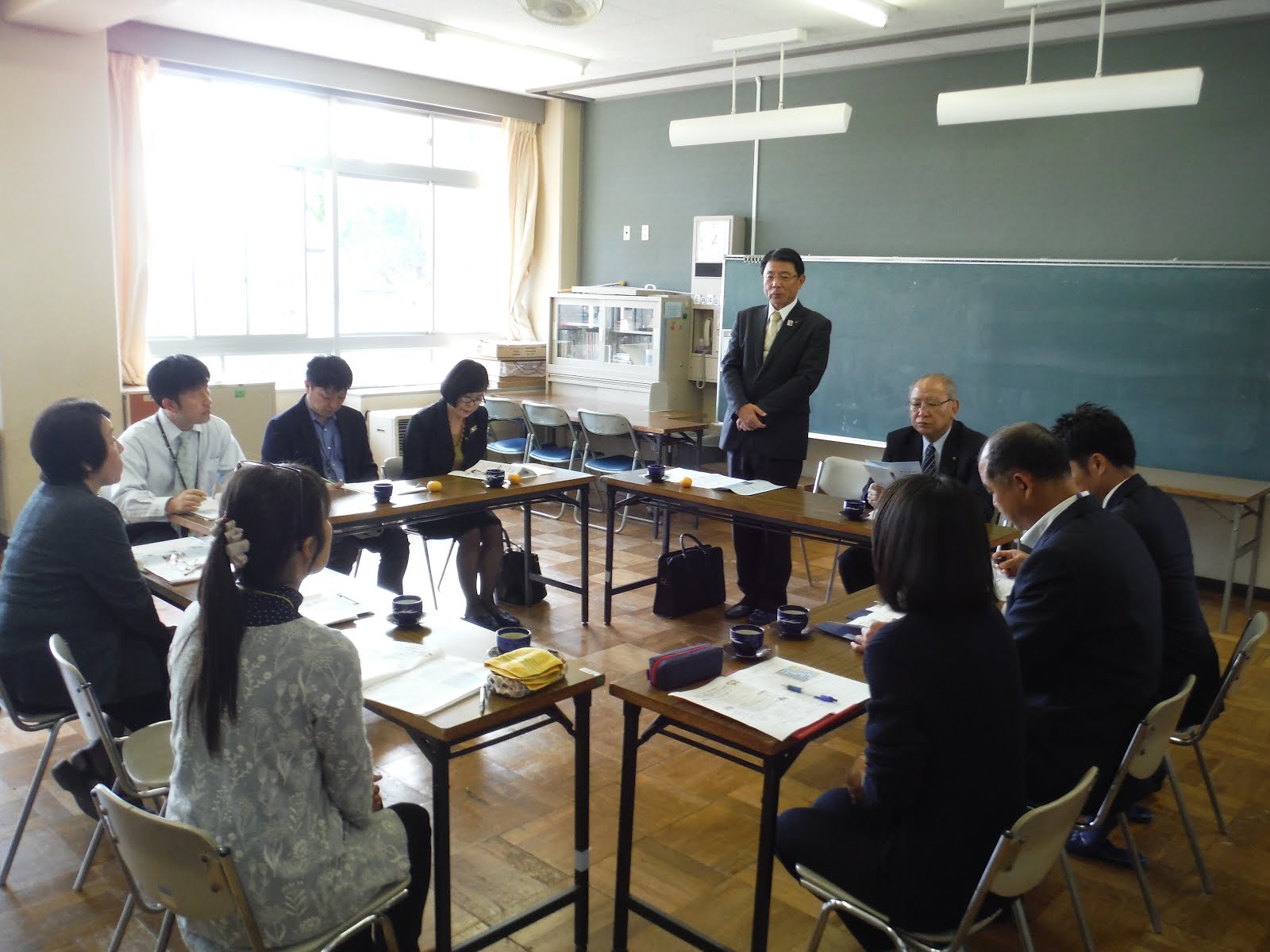 かがやけブログ 愛川町教育委員訪問